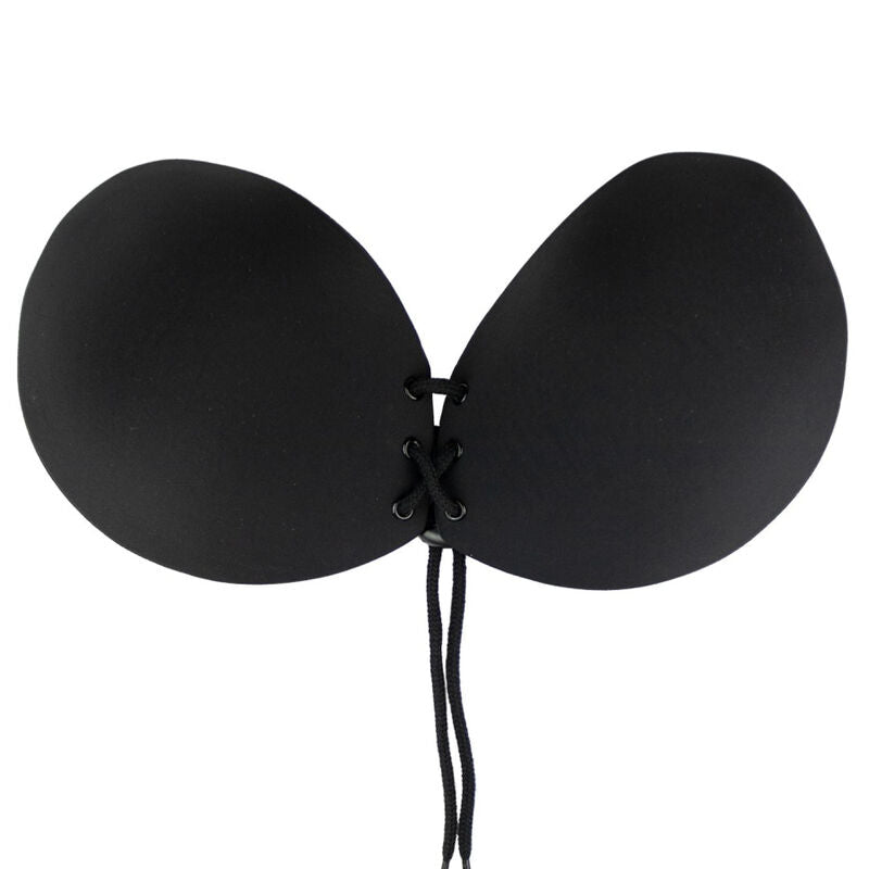BYE-BRA - SUJETADOR ADHESIVO ENTRELAZADO NEGRO, COPA A