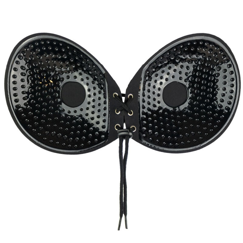BYE-BRA - SUJETADOR ADHESIVO ENTRELAZADO NEGRO, COPA A