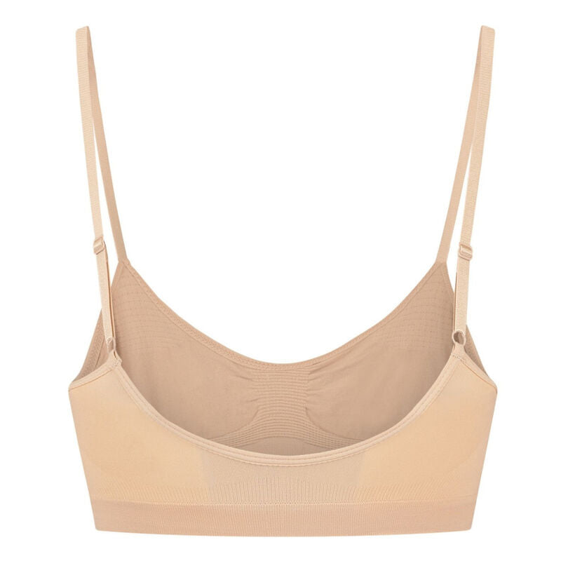BYE-BRA - SUJETADOR DE CONTROL MEDIO SIN PUNTOS NEGRO TALLA XL