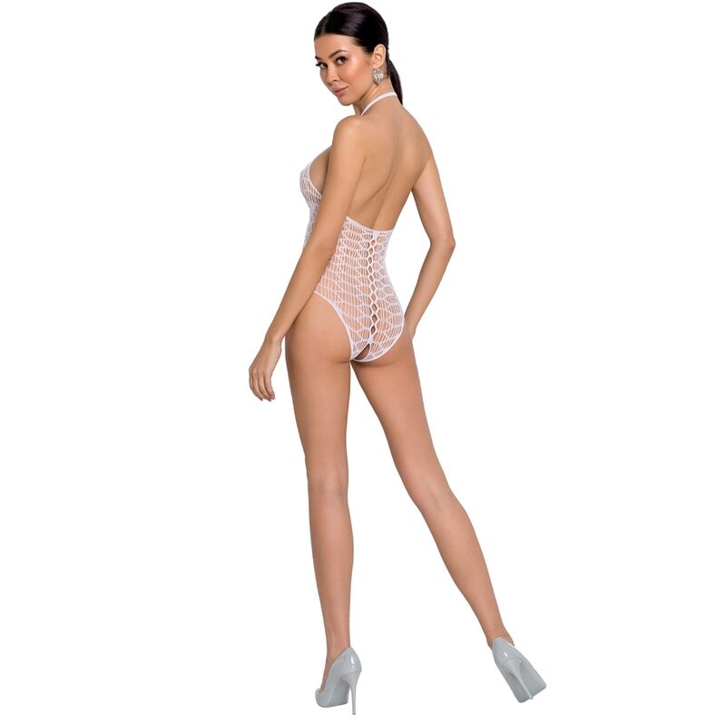 PASSION - WOMEN BS087 WHITE BODYSTOCK ONE SIZE