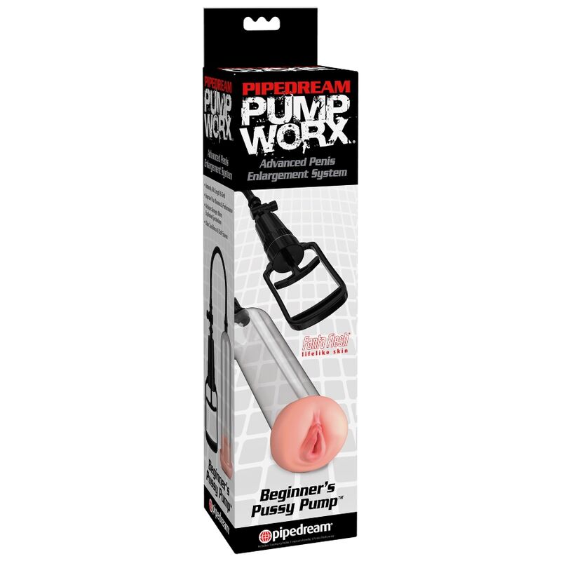 BOMBA DE ERECCIÓN WORX PUMP CON VAGINA PARA PRINCIPIANTES