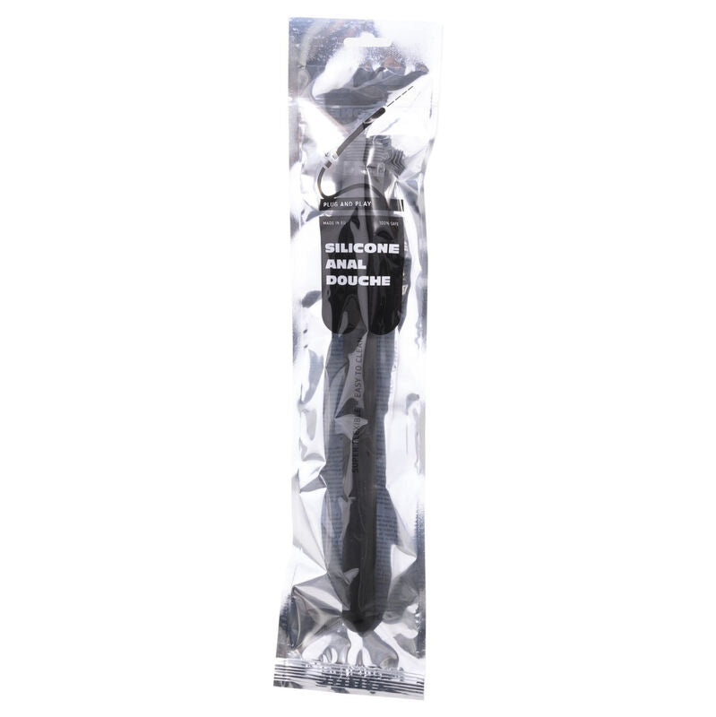 ALL BLACK - 27 CM SILICONE FOLDING ANAL SHOWER