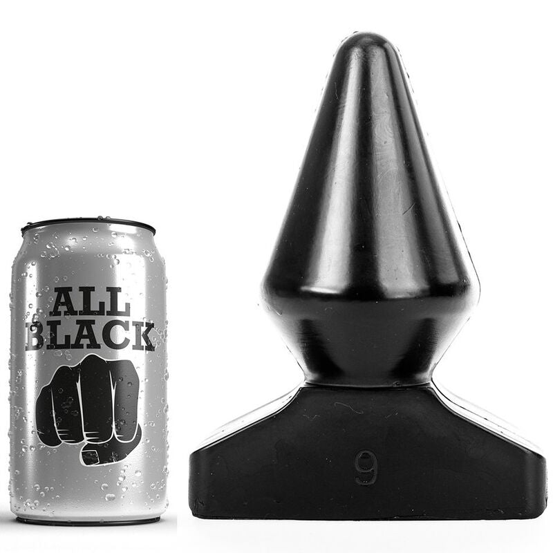 TODO NEGRO - PLUG ANAL DE 18,5 CM