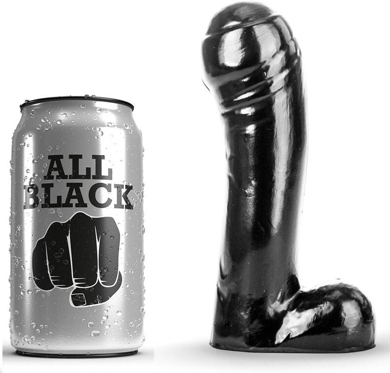 TODO NEGRO - DILDO NEGRO DE 15 CM