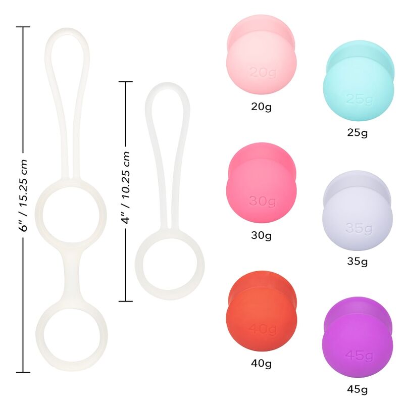 CALEXOTICS - SET DE BOLAS KEGEL INTERCAMBIABLES SHE-OLOGY