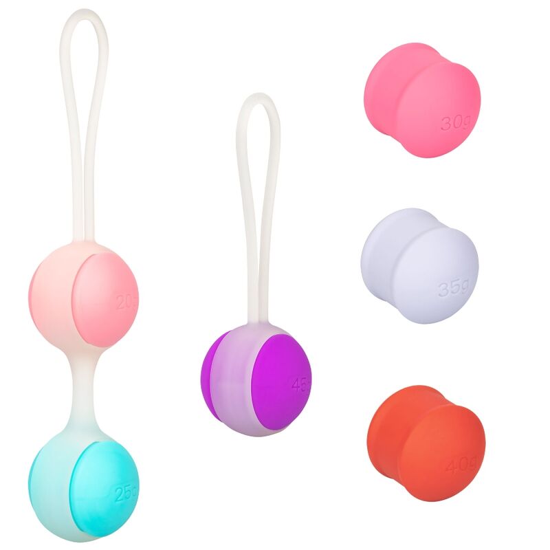 CALEXOTICS - SET DE BOLAS KEGEL INTERCAMBIABLES SHE-OLOGY