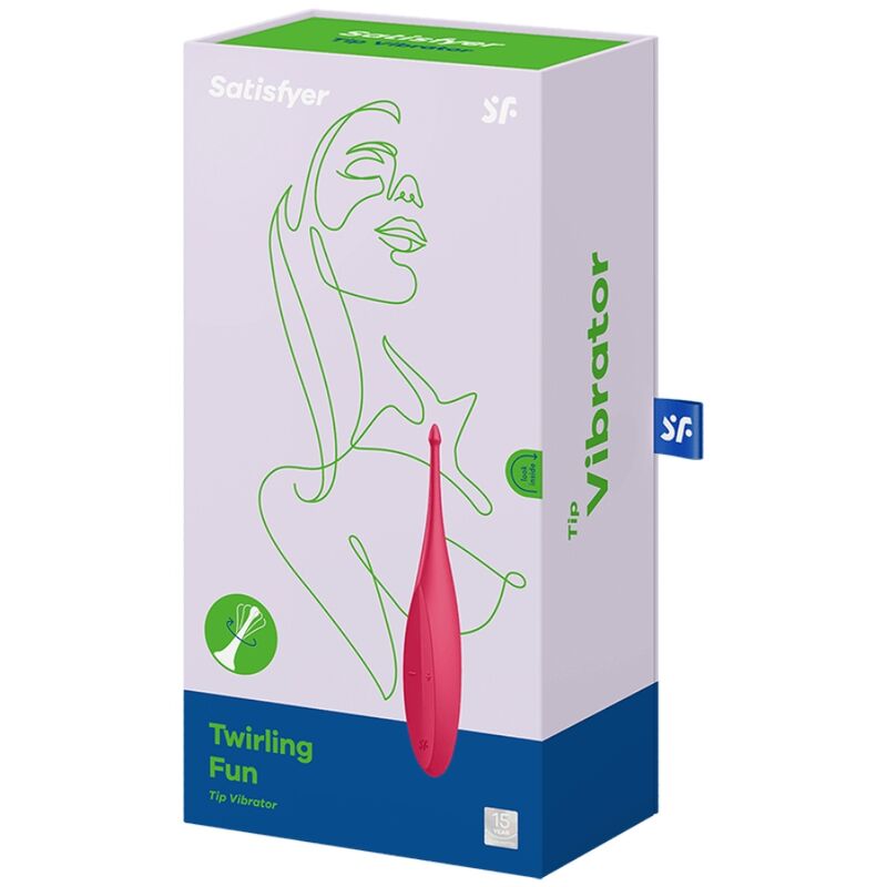 SATISFYER - TWIRLING FUN TIP RED VIBRATOR