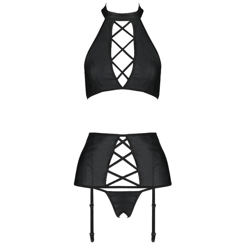 PASSION - NANCY ECO-LEATHER SET S/M