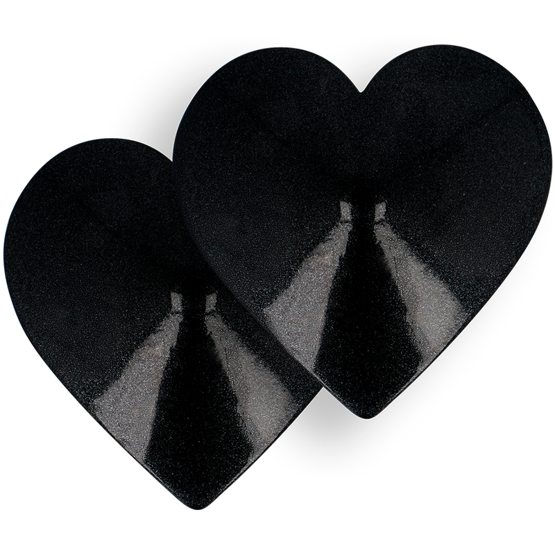 COQUETTE CHIC DESIRE - TAPAS DE BOQUILLA CORAZONES NEGROS