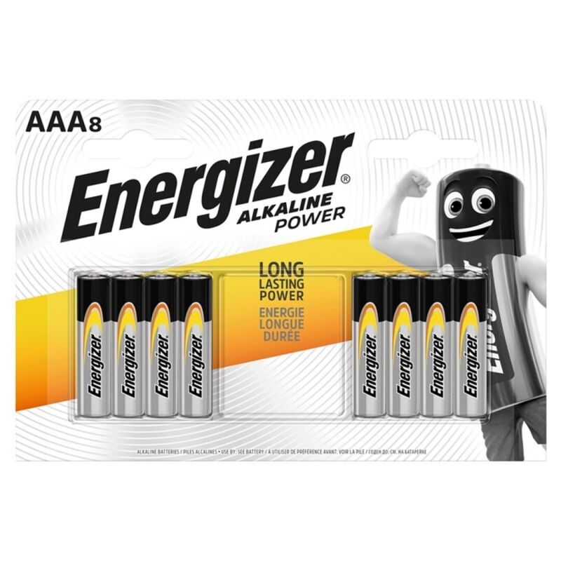 ENERGIZER - AAA LR03 ALKALINE BATTERY 8 UNITS