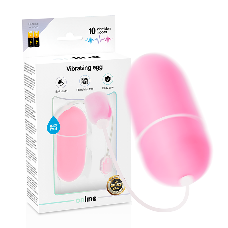 ONLINE - WATERPROOF PINK VIBRANT EGG