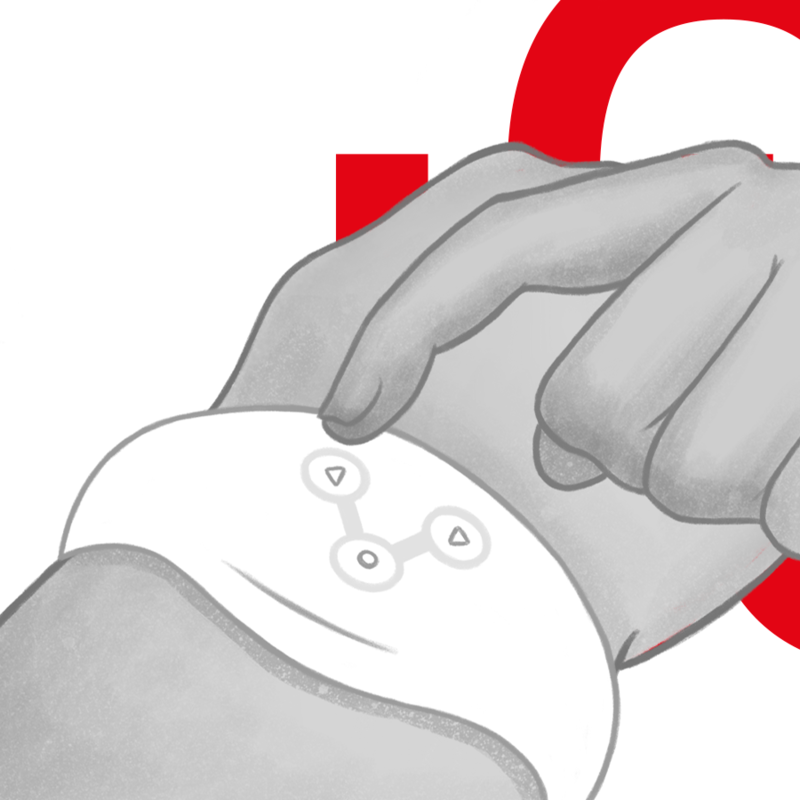 WATCHME - WHITE WATCH WITH WIRELESS TECHNOLOGY
