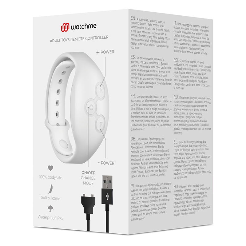 WATCHME - WHITE WATCH WITH WIRELESS TECHNOLOGY