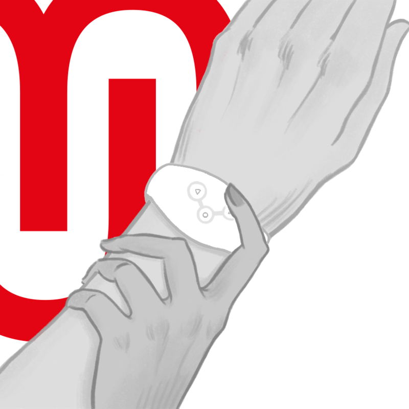 WATCHME - WHITE WATCH WITH WIRELESS TECHNOLOGY