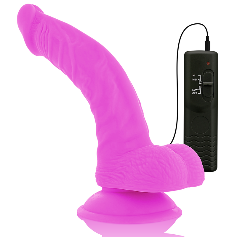 DIVERSIA - VIBRADOR FLEXIBLE DIVERSIA MORADO 21,5 CM -O- 4,5 CM