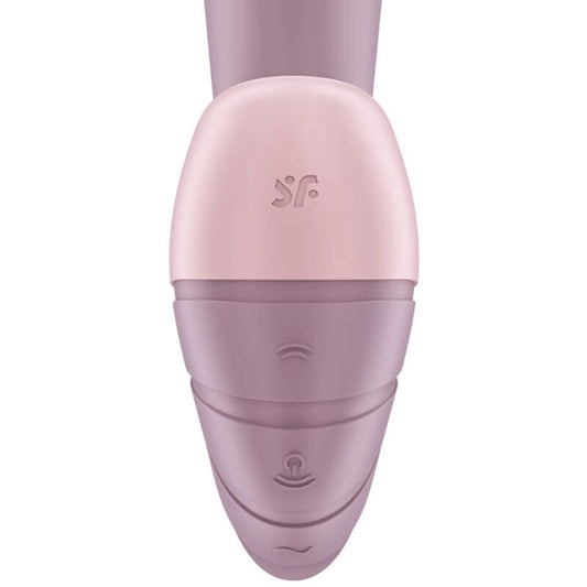 SATISFYER - ESTIMULADOR DE VIBRACIÓN Y PULSACIÓN DE AIRE SUPERNOVA BLANCO