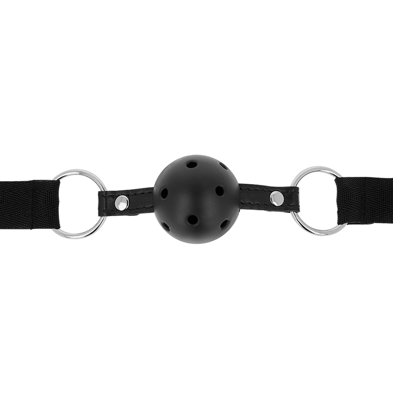 MORDAZA DE BOLA TRANSPIRABLE OHMAMA BLACK FETISH