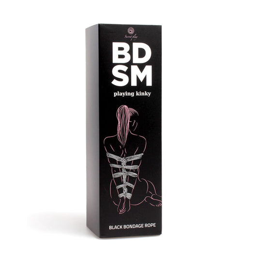 SECRETPLAY - COLECCIÓN BDSM DE CUERDAS DE BONDAGE NEGRAS