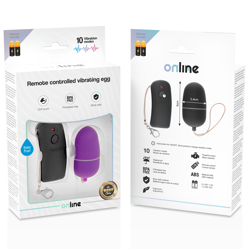 ONLINE - VIBRANT EGG WITH LILS REMOTE CONTROL