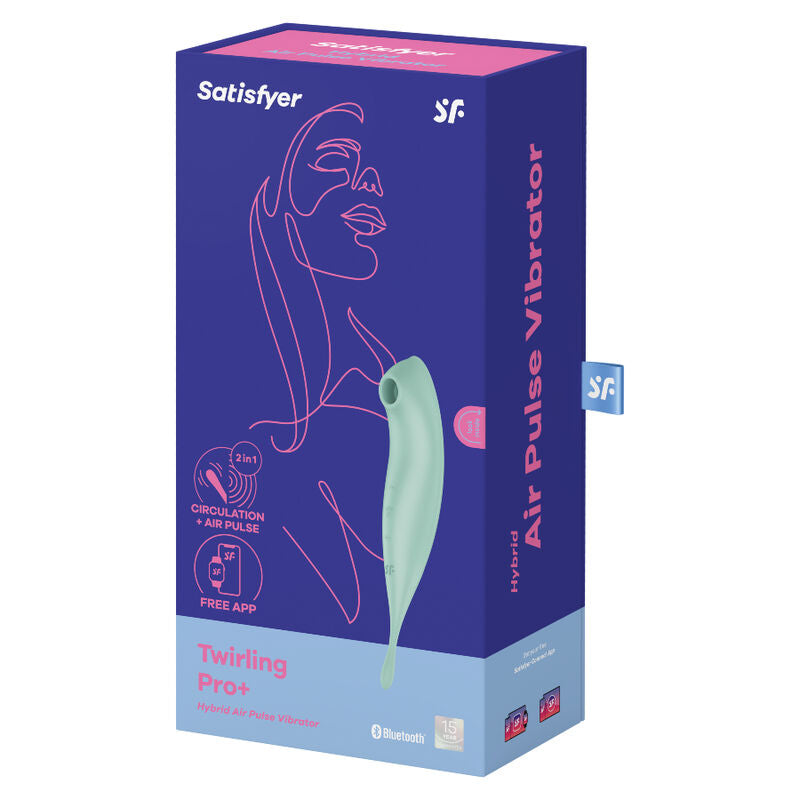 SATISFYER - TWIRLING PRO + AIR PULSE STIMULATOR & RED VIBRATOR APP