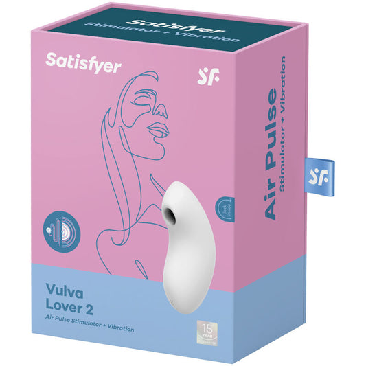 SATISFYER - VULVA LOVER 2 ESTIMULADOR Y VIBRADOR DE PULSACIONES DE AIRE 2 AZUL