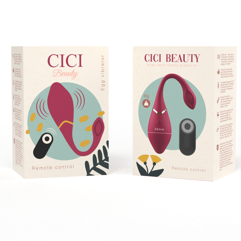 CICI BEAUTY - PREMIUM REMOTE CONTROL SILICONE EGG VIBRATOR