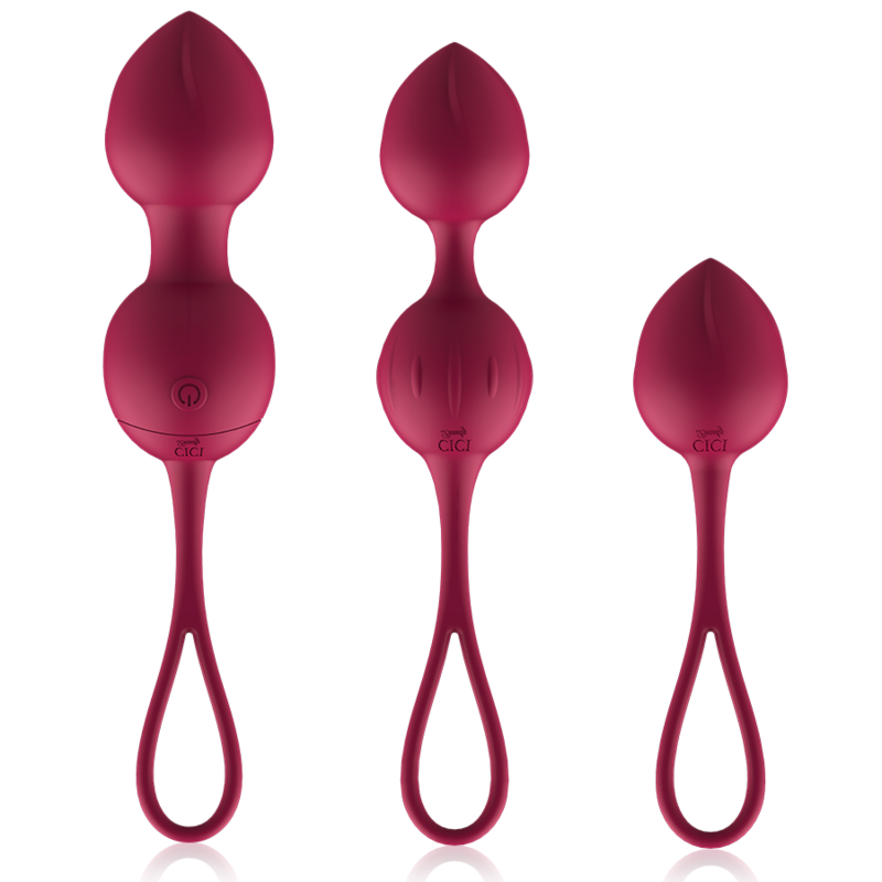 CICI BEAUTY - CONTROL REMOTO DE SILICONA PREMIUM CON 3 PERLAS KEGEL VIBRANTES