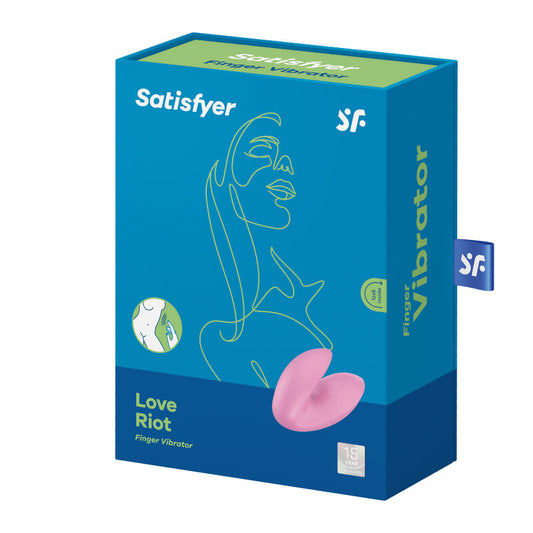 SATISFYER - VIBRADOR DE DEDO LOVE RIOT MORADO