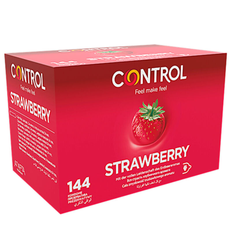 CONTROL - CONDOMS ADAPT STRAWBERRY 144 UNITS
