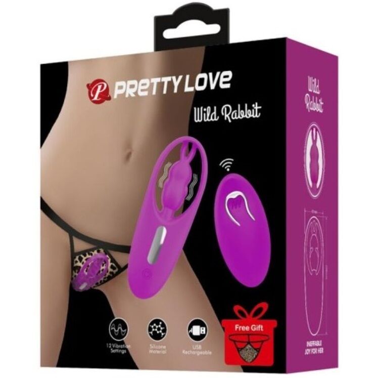 PRETTY LOVE - WILD RABBIT STIMULATOR FOR CALDS WITH REMOTE CONTROL LILAC