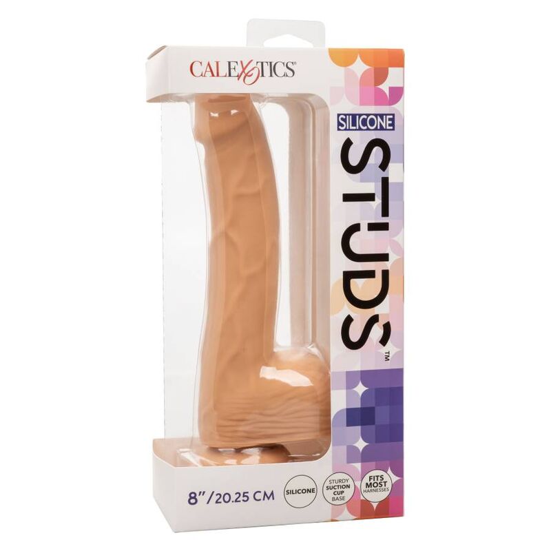 CALEXOTICS - TACHUELAS DE SILICONA 20,32 CM CUERO