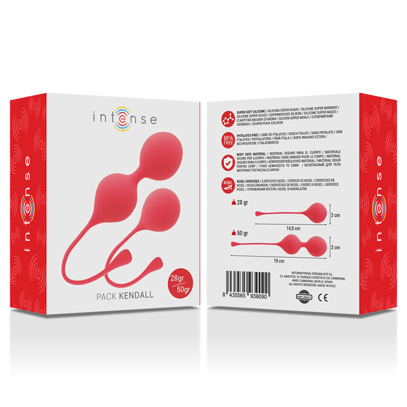 INTENSO - PAQUETE DE BOLAS KEGEL KENDALL ROJAS