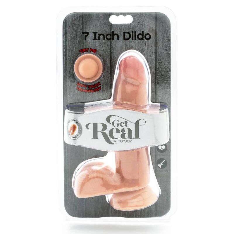 GET REAL - DILDO DE BOLAS DE DOBLE DENSIDAD DE 12 CM