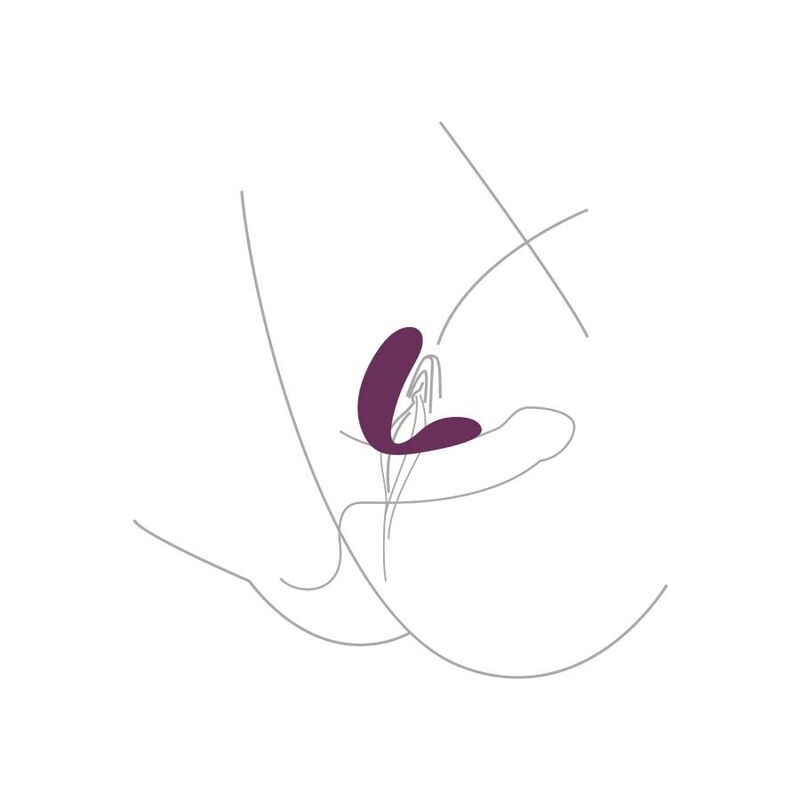 XOCOON - VIBRADOR PARA PAREJAS DE AMOR MORADO