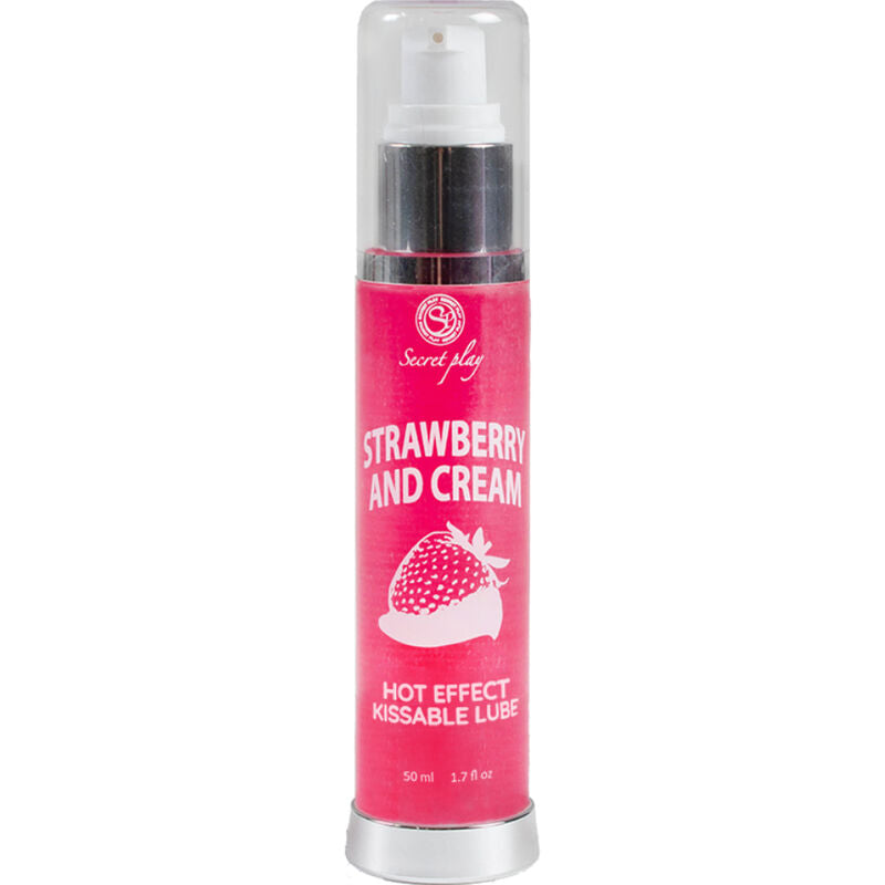 SECRETPLAY - LUBRIFICANTE 2-1 EFEITO TÉRMICO MORANGO E CREME 50 ML