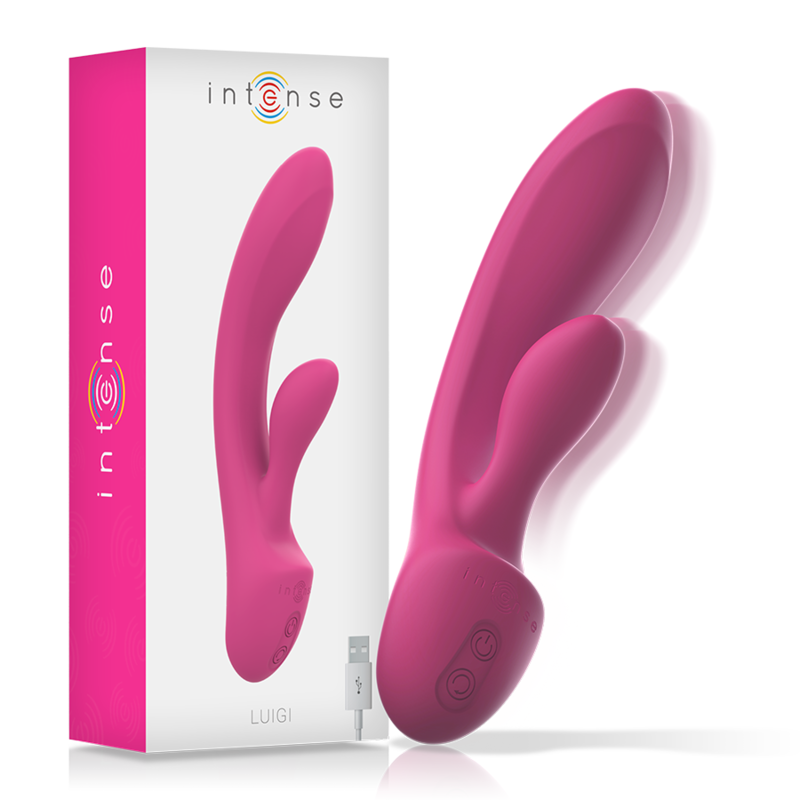INTENSE - VIBRADOR DE SILICONA LÍQUIDA ROSA LUIGI RABBIT