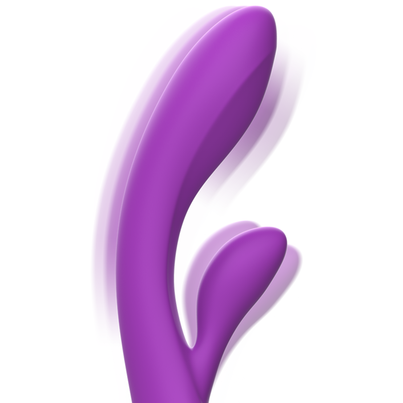 INTENSE - VIBRADOR DE SILICONA LÍQUIDA LUIGI RABBIT MORADO