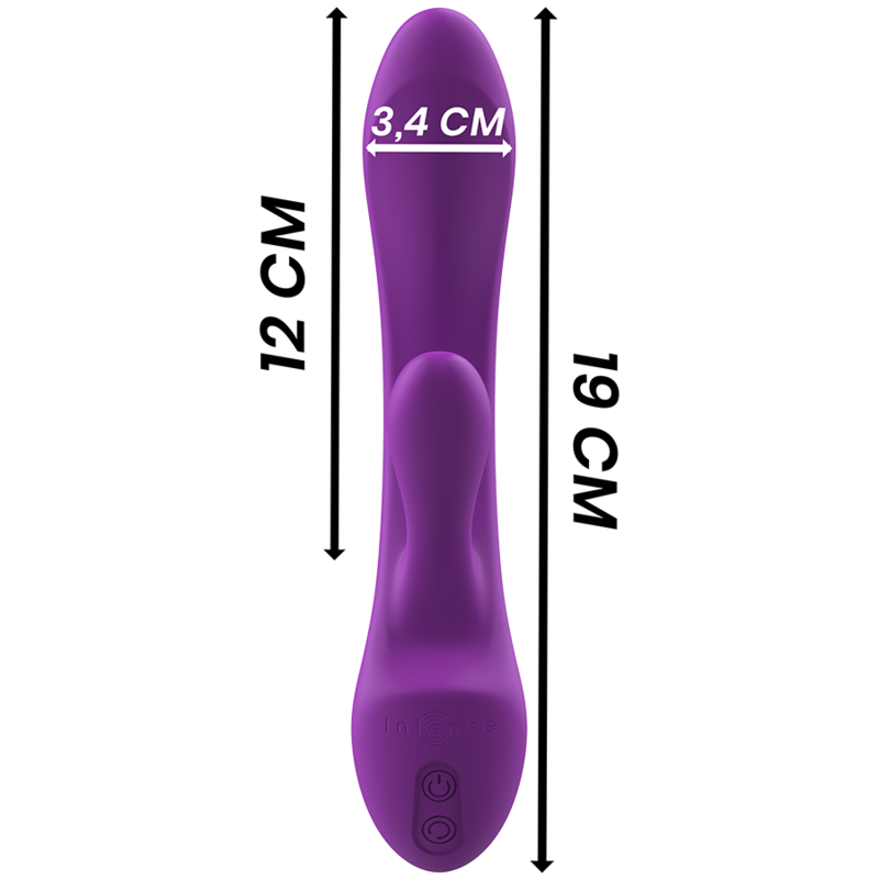 INTENSE - VIBRADOR DE SILICONA LÍQUIDA LUIGI RABBIT MORADO