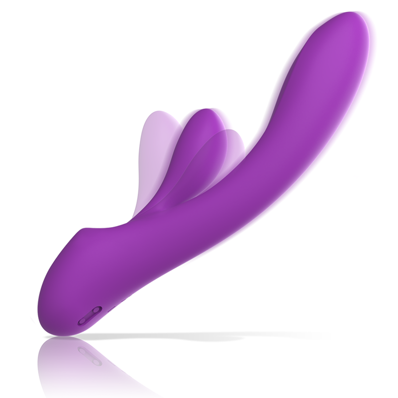 INTENSE - VIBRADOR DE SILICONA LÍQUIDA LUIGI RABBIT MORADO