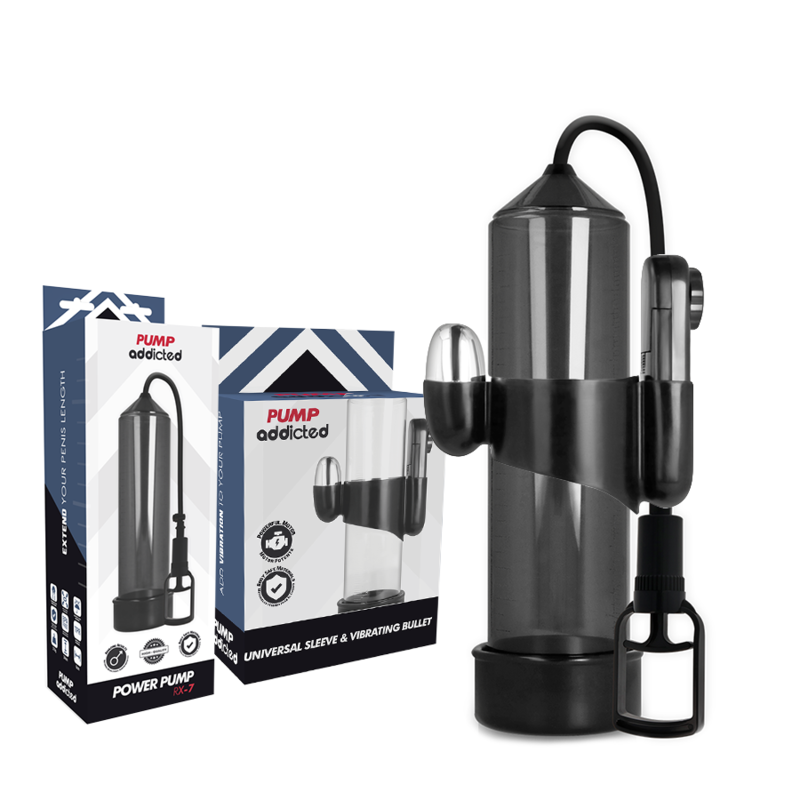 BOMBA ADICTO - VIBRADOR RX7 NEGRO
