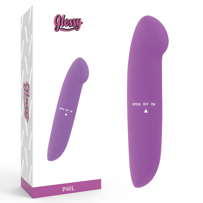 GLOSSY - PURPLE PHIL VIBRATOR