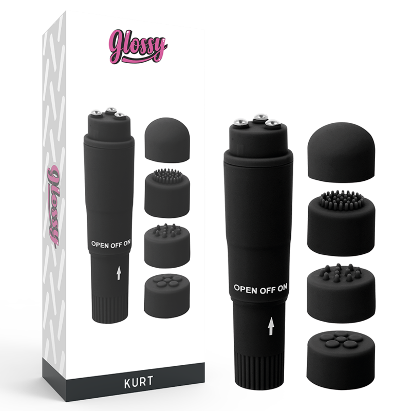 GLOSSY - MASAJEADOR DE BOLSILLO KURT BLACK
