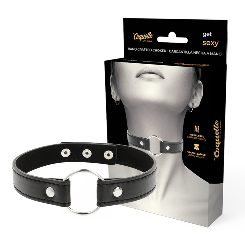 COQUETTE CHIC DESIRE - WOMEN'S ACCESSORY VEGAN LEATHER NECKLACE