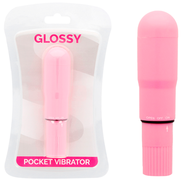 VIBRADOR DE BOLSILLO ROSA BRILLANTE