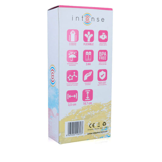 VIBRADOR LEO DE LUJO DE SILICONA ROSA INTENSO