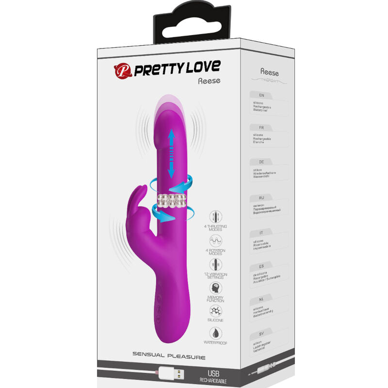 PRETTY LOVE - VIBRADOR ROTADOR MORADO DE REESE