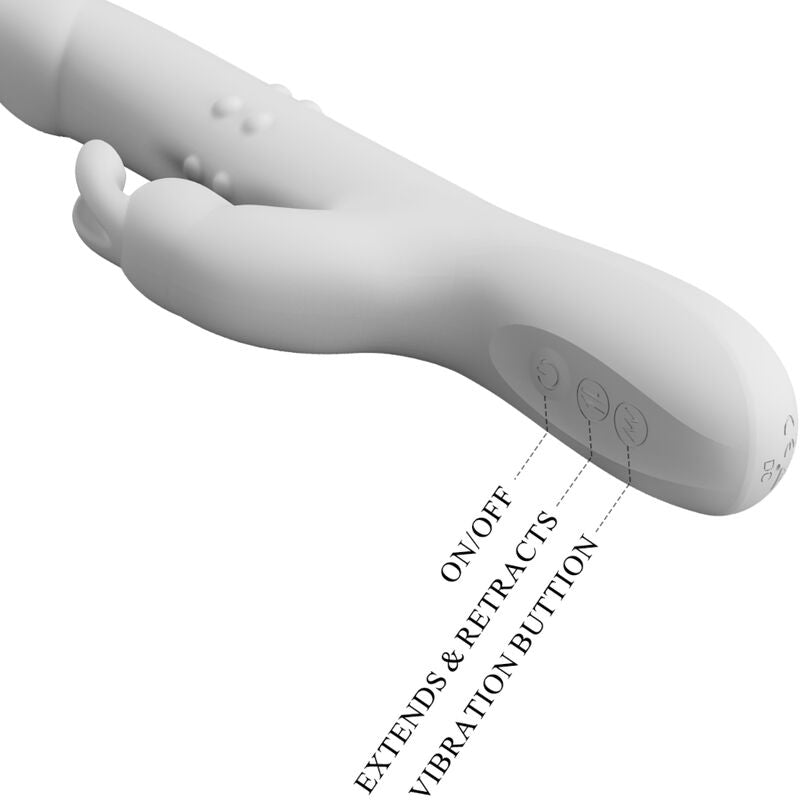 PRETTY LOVE - VIBRADOR ROTADOR PLATEADO DE REESE