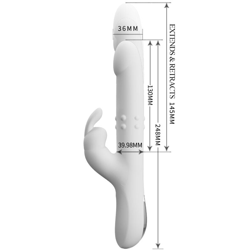 PRETTY LOVE - VIBRADOR ROTADOR PLATEADO DE REESE