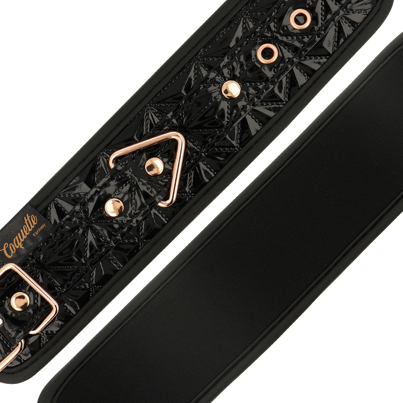 COQUETTE CHIC DESIRE - BLACK EDITION NEOPRENE LINING CUFFS