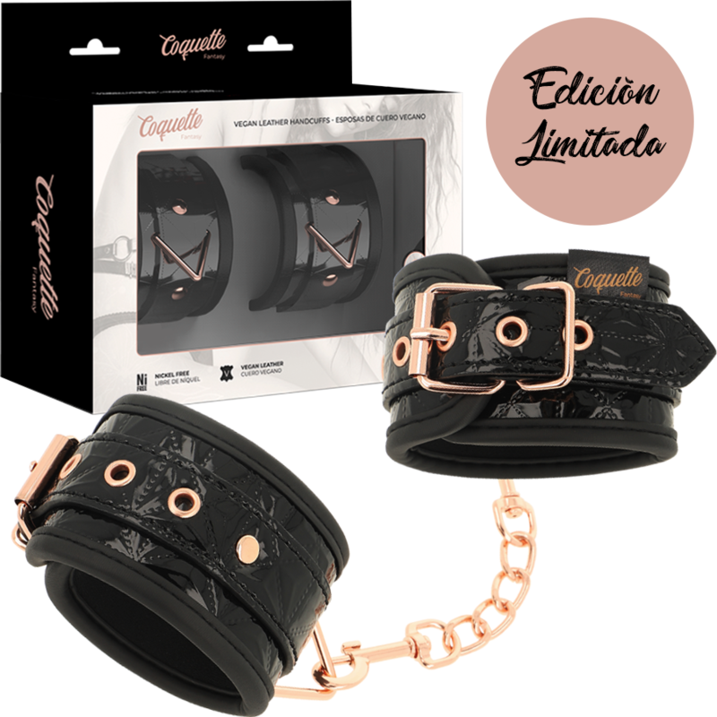 COQUETTE CHIC DESIRE - BLACK EDITION NEOPRENE LINING CUFFS